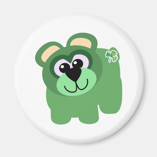 Imán oso St. Pattys Day Goofkins (Frente)