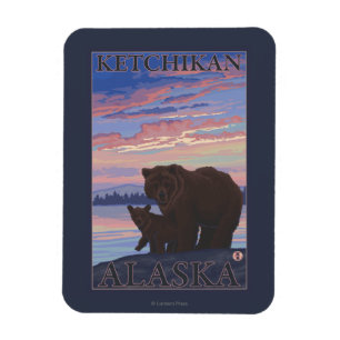 Imán Oso y Cub - Ketchikan, Alaska