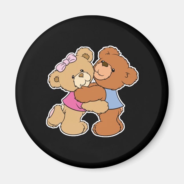 Imán Osos de Abrazo de Oso Adorable (Frente)