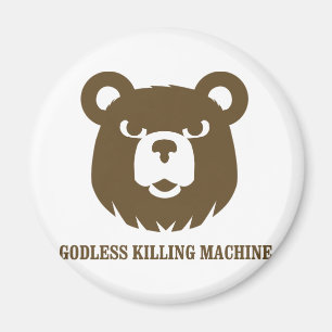 Imán osos máquinas matadoras sin sentido humor camiseta