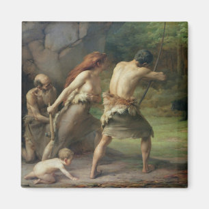Imán Osos prehistóricos de la caza del hombre, 1832