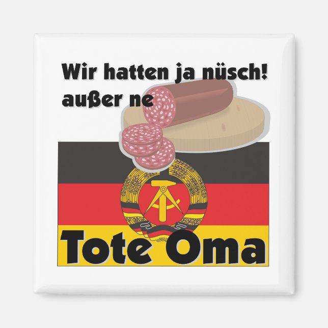 Imán Ostalgie Deutschland DDR Tote Oma (Frente)