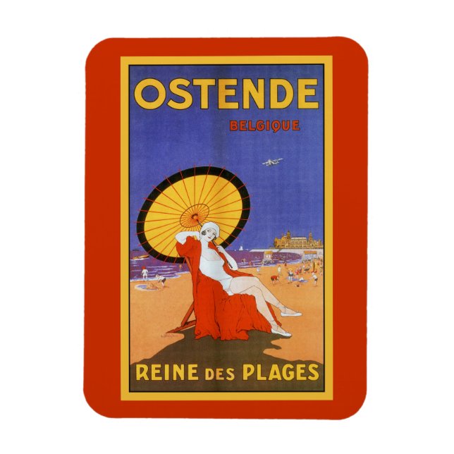 Imán Ostend Queen de las playas de los años 1920 viajes (Vertical)