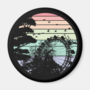 Imán Österreich Wien Retro Prater Riesenrad