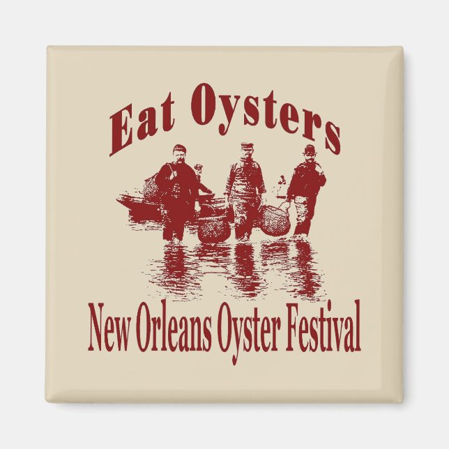 Imán Ostras de comer, Oyster Festival (Frente)