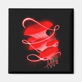 Imán Ostras encantadas con hongos rojos