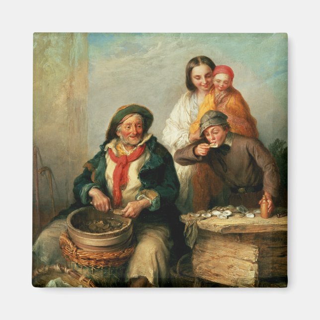 Imán ¿Ostras, joven señor? (Frente)