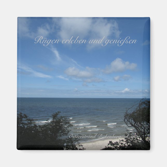 Imán Ostseestrand Bakenberg auf Rügen (Frente)