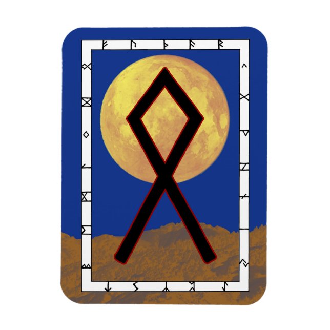 Imán Othala Viking Rune Magnet - ¡Hogar! (Vertical)