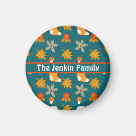 Imán otoñal personalizado