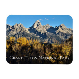 Imán Otoño Colores Gran Tetón Parque Nacional Wyoming