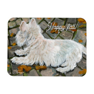Imán Otoño deja a Westie en patio