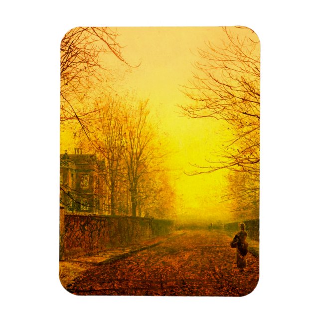 Imán Otoño Dorado John Atkinson Grimshaw (Vertical)