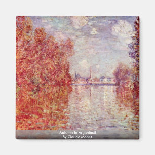 Imán Otoño en Argenteuil de Claude Monet