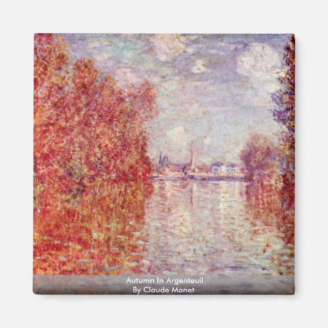Imán Otoño En Argentina Por Claude Monet (Frente)