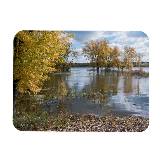 Imán Otoño en el lago de los perros negros (Horizontal)