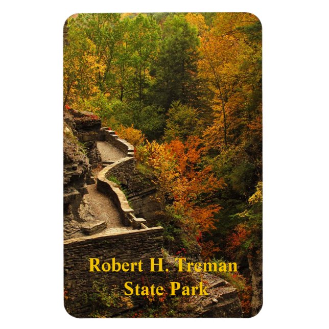Imán Otoño en el Parque Estatal Treman (Vertical)
