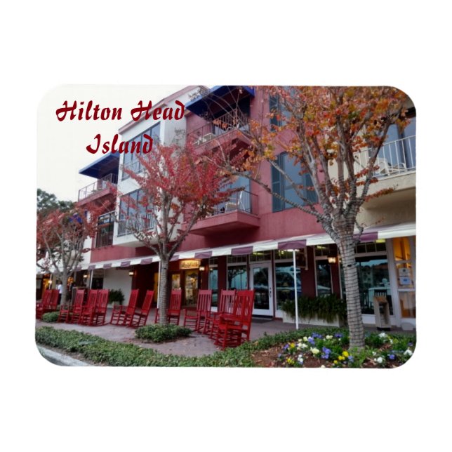 Imán Otoño en Hilton Head Island - Harbour Town Shops (Horizontal)