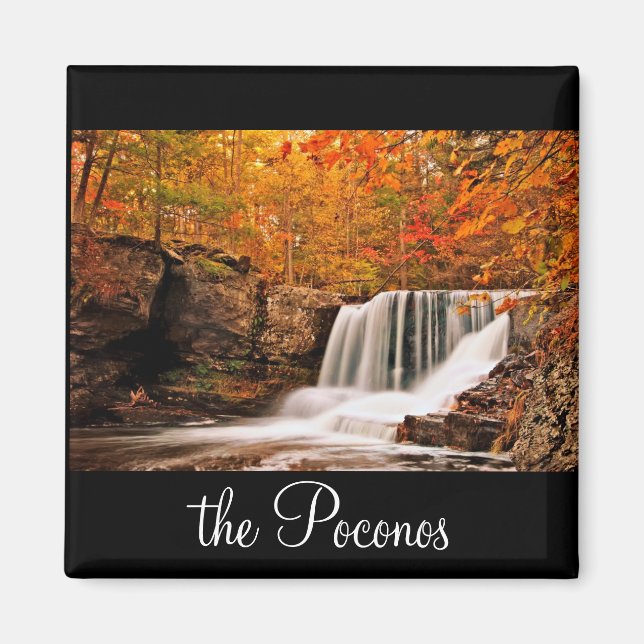 Imán Otoño en las cataratas de fábrica (Frente)