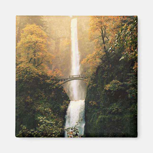 Imán Otoño en las cataratas de Multnomah, OR (Frente)