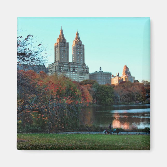 Imán Otoño: Lago Central Park, San Remo (Frente)