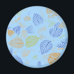 Imán Otoño, patrón de hojas 3<br><div class="desc">Otoño,  patrón de hojas 3</div>