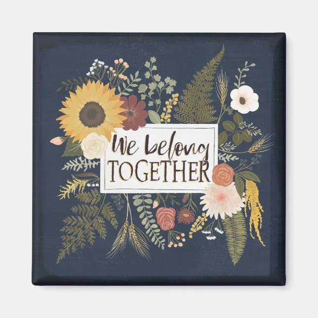 Imán Otoño Romance IV | Pertenecemos juntos (Frente)