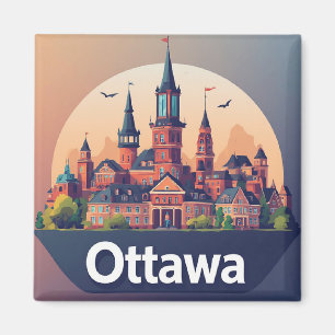 Imán 🧲 Ottawa Canadá Monumento Viaje Recuerdo Recuerdo