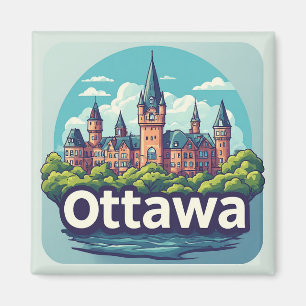 Imán 🧲 Ottawa Canadá Recuerdo de tu aventura 🍁