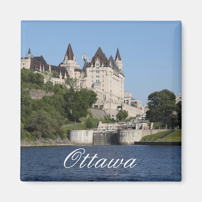 Imán Ottawa, Canadá, Rideau Canal (Frente)