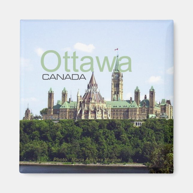 Imán Ottawa Canada Travel Souvenir Fridge Magnet (Frente)