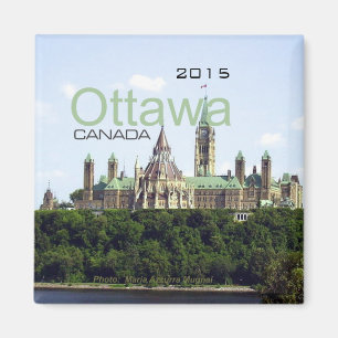 Imán Ottawa Canadá Viaje Fridge Magnet Cambio Año