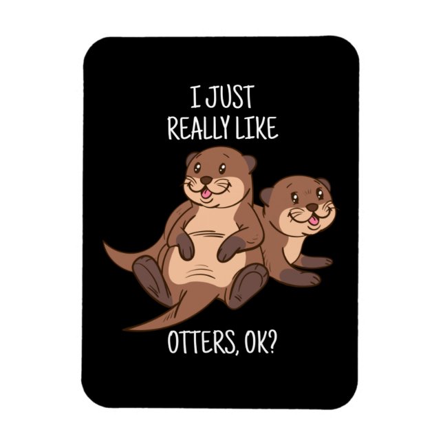 Imán Otter Lover Mujeres Mar Otter Regalo para Hombres  (Vertical)