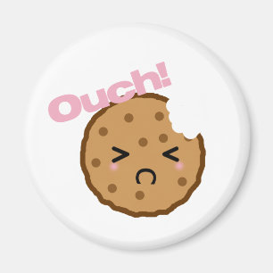 Imán ¡"Ouch! "dice la galleta de Kawaii