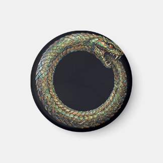 Imán Ouroboros — Póster Rúnico del Símbolo de la Serpie