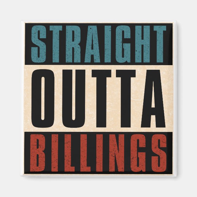 Imán Outta Billings Montana MT (Frente)