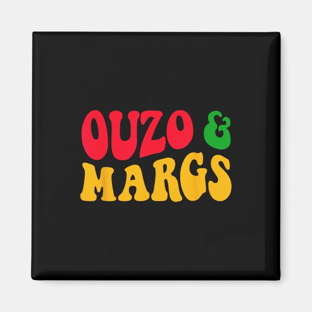 Imán Ouzo Y Margs Funny Cinco De Mayo Griego Ortodoxo (Frente)