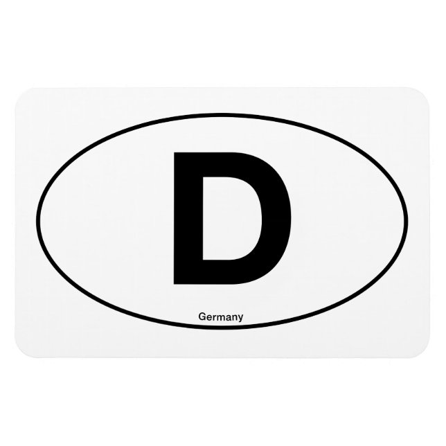 Imán Oval de Alemania (Horizontal)