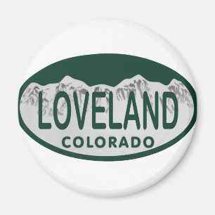 Imán Óvalo de la licencia de Loveland