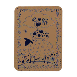 IMÁN OVEJA DE ANIMALES DE AGRICULTURA DE ARTE FOLLAR, C