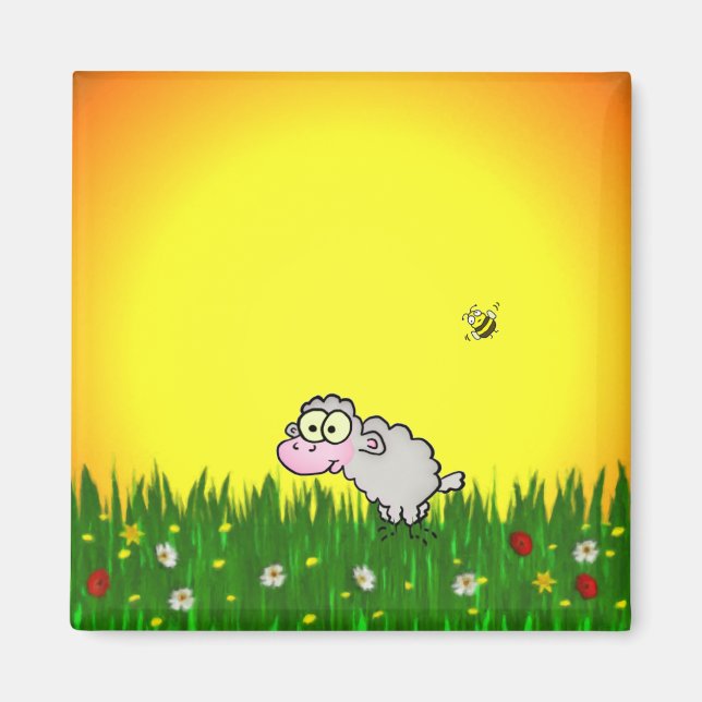 Imán Oveja de campo (Frente)