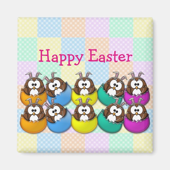 Imán Oveja de Pascua - arcoiris (Frente)