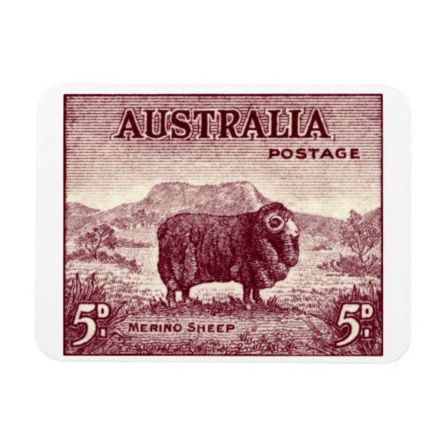 Imán Oveja Merino Australiana 1934 (Horizontal)
