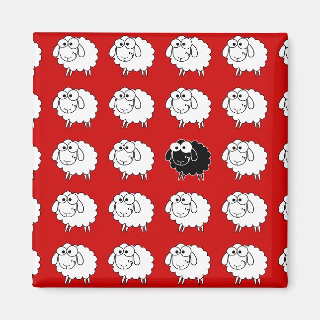 Imán Oveja negra (Frente)