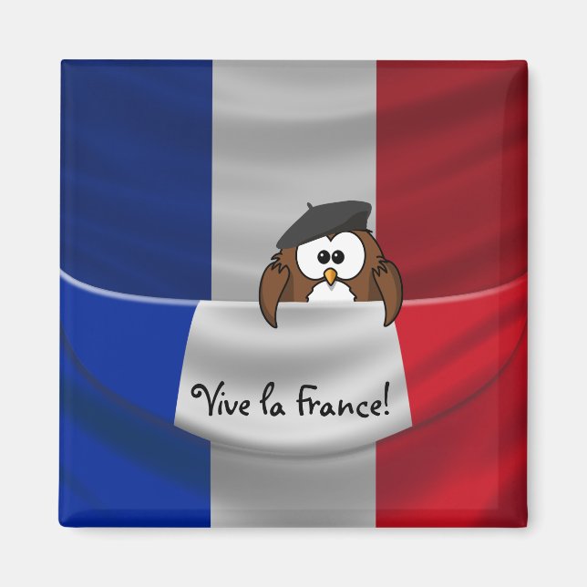 Imán Oveja vive la France (Frente)