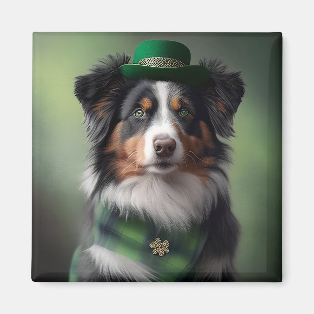 Imán ovejero australiano san patricio (Frente)