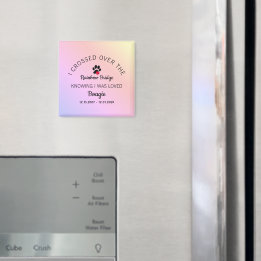 Imán Over The Rainbow Bridge Custom Pet Memorial