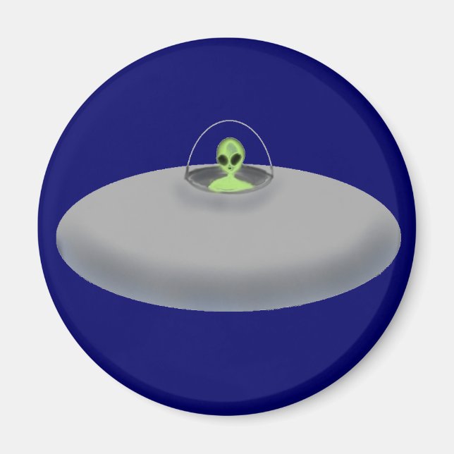 imán OVNI (azul) (Frente)