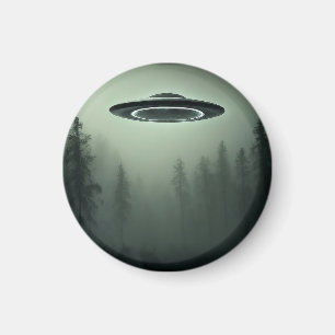 Imán OVNI en la niebla