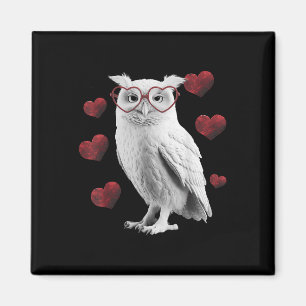 Imán Owl Día de San Valentín Love Heart Romantic Bird L